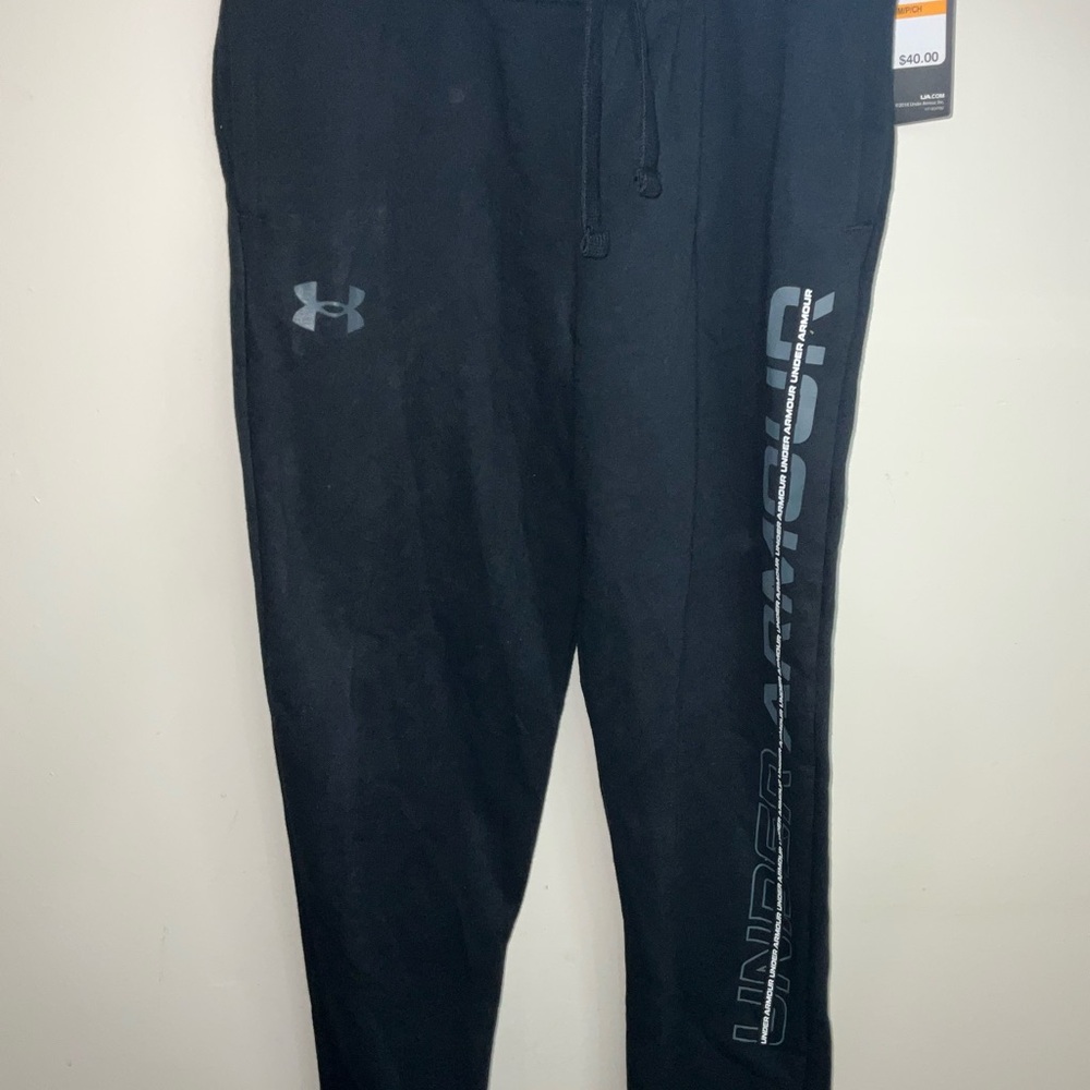 Under Armour Boys Black Joggers